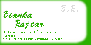 bianka rajtar business card